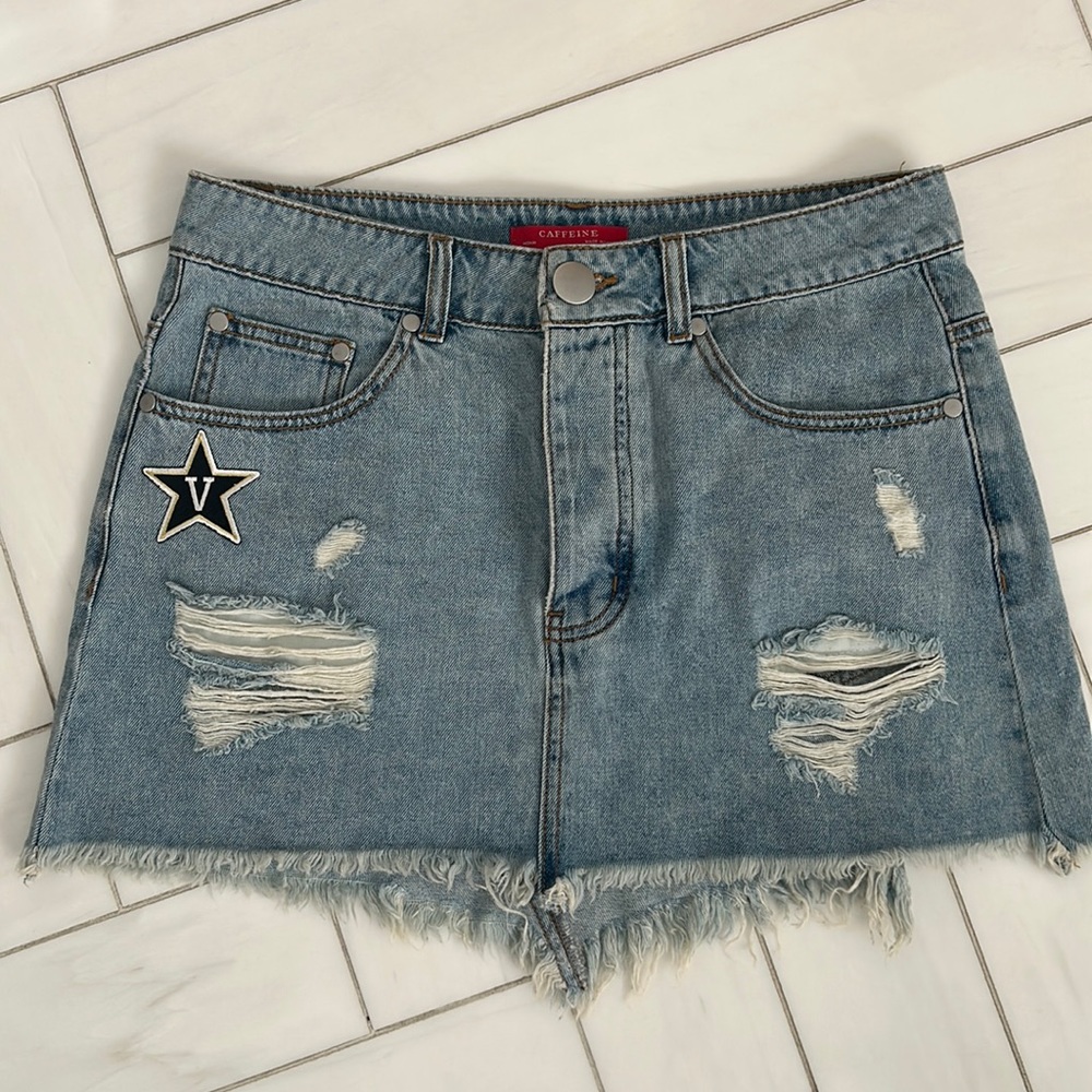 Vanderbilt Custom Made Denim Skirt - Picture 2 of 3
